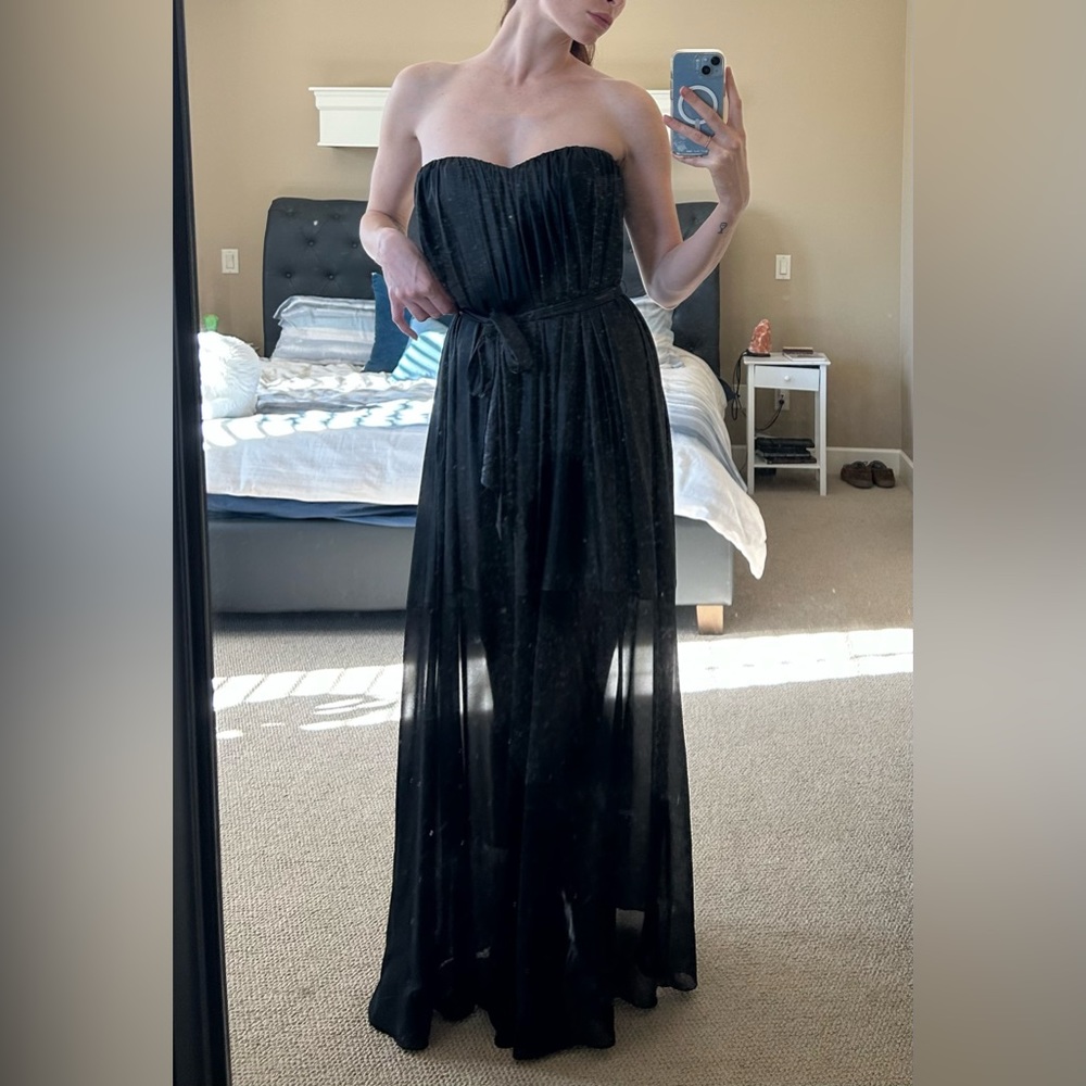 BCBG Maxazria strapless gown